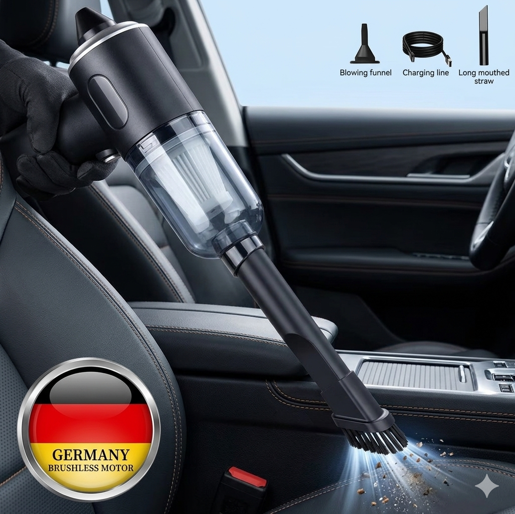 CleanPilot Wireless USB Charging Portable Car Vacuum