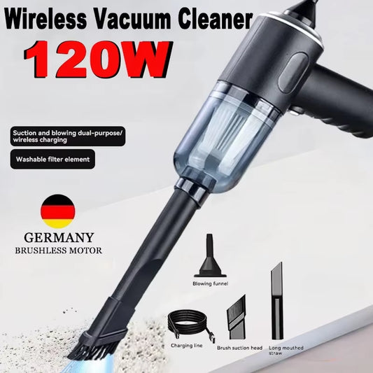 9000Pa Wireless Car Vacuum Cleaner USB Charging 1200Mah Portable Cleaning Appliance Mini Wet and Dry Vacuum Cleaner Household