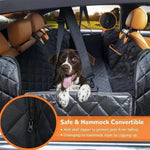 Keep your pup safe and comfy on the road with our Waterproof Dog Car Seat Cover! 🐾🚗 Features a cozy hammock design, a visual mesh window for easy viewing, and side zippers for extra protection. Perfect for pet parents on the go! 🐶✨