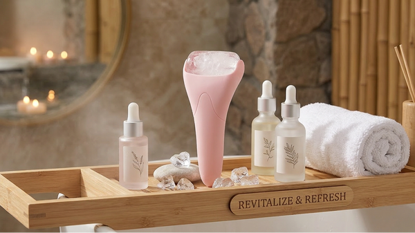 Facial Ice Roller & Massager — At-Home Spa Tool for Glowing Skin